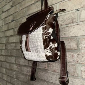 Cow print back pack